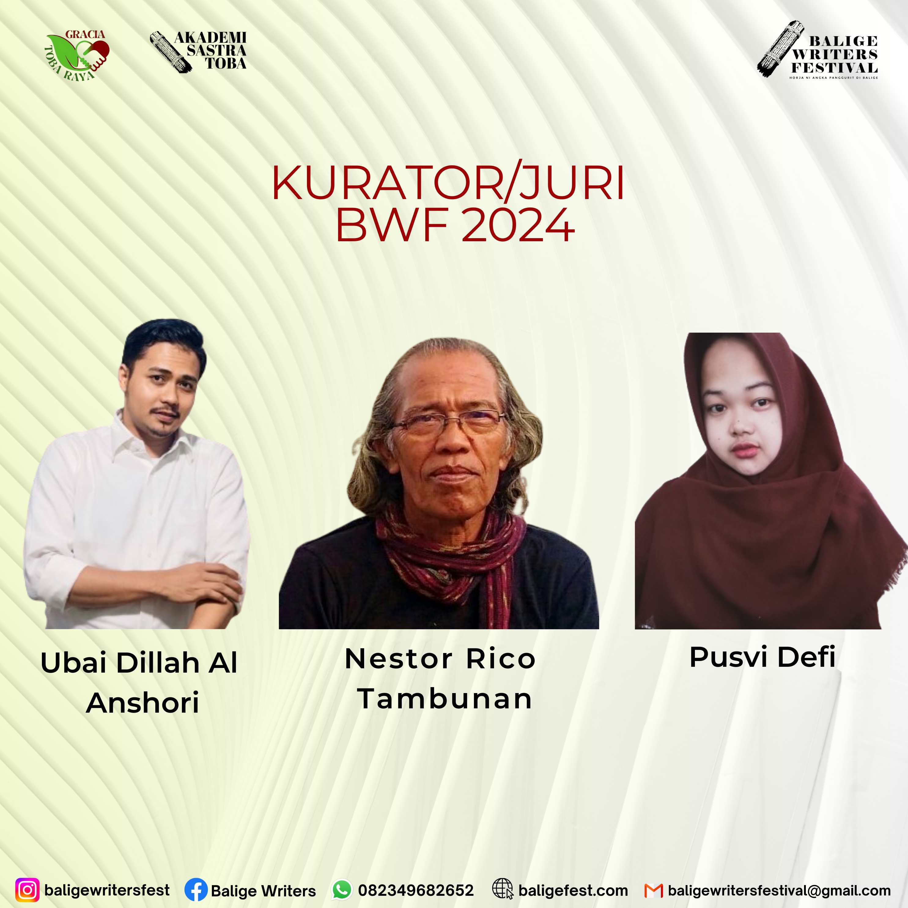 Selamat untuk 10 Emerging Writers yang terpilih ke BWF 2024.